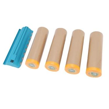 Imagem de Zerodis Rolos de de Máscara Jardinagem Doméstica Melhoria da Casa Revestimento de Pintura Tratamento de Parede Outras Tintas Revestimentos Tratamentos de Parede Protetor Com Dispensador Ideal para