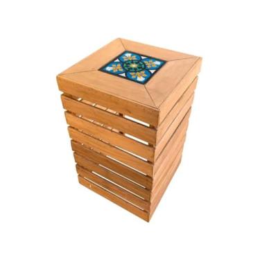 Imagem de PortaBotijão de Gás Aparador de Cozinha Artesanal com Ladrilho Hidráulico