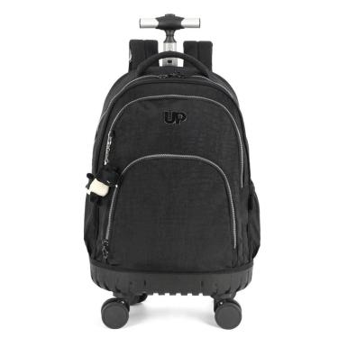 Imagem de Mochila 4 Rodas Escolar Grande Espaçosa Up4you Dino Crinkle-Unissex