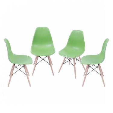 Imagem de Kit 4 Cadeiras Eames Dkr OR Design Verde