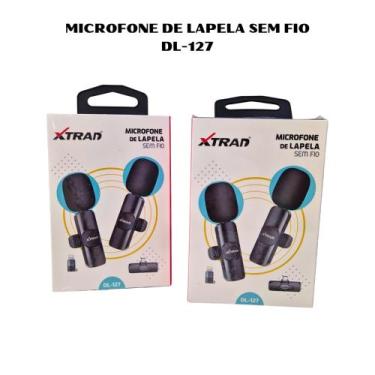 Imagem de Microfone de lapela sem fio duplo tipo-c e ios DL-127 xtrad