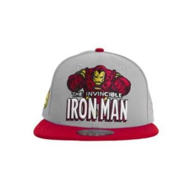 Imagem de BONÉ NEW ERA 5950 HEROIC IRON MAN HOMEM DE FERRO CINZA VERMELHO-Masculino