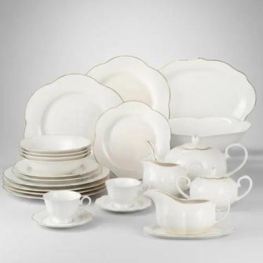 Imagem de Baixela e Serviço Jantar Camelia 48pç Porcelana L'Hermitage