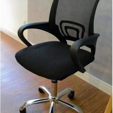Imagem de Cadeira De Escritório Confortavel Home Office Mesh Diretor Giratoria N