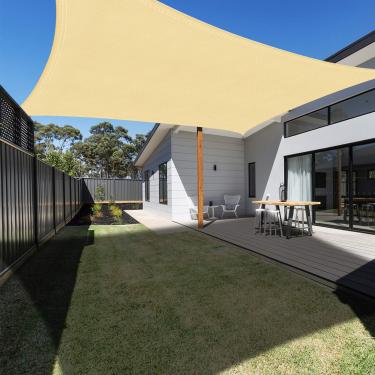 Imagem de Ankuka Guarda-Sol À Prova D'Água, Toldo, Abrigo, Bloqueio Uv, Quintal, Pátio, Jardim, Garagem (3,05 M X 4 M, Bege)