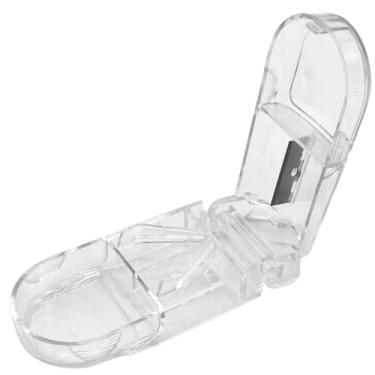 Imagem de Cortador de Comprimido Lâmina Afiada (Corta e Armazena) Divisor Preciso e Prático