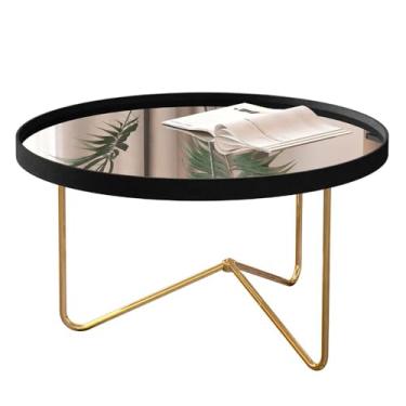 Imagem de Mesa de Centro Alamanda Com Espelho Preto/Dourado - JB Bechara