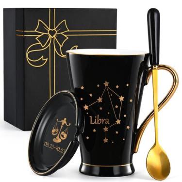 Imagem de Caneca de café Maustic Libra Gifts, aniversário de setembro a outubro