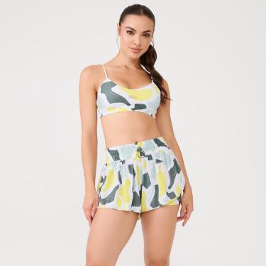 Imagem de Short Soltinho Com Pregas Estampa Vibrant Poliamida Soft Donna Carioca-Feminino