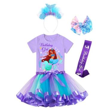 Imagem de Conjunto de roupas Doctor Unicorn Mermaid Birthday Girls 8-9 anos