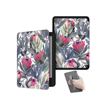 Imagem de Akacy Capa com estampa pintada com alça para o novo Kindle paperwhite de 6 polegadas (5ª 6ª geração - edição 2012/2013/2015), capa protetora leve e-reader (24)