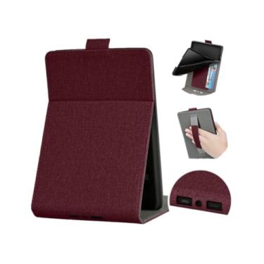 Imagem de Akacy Capa protetora de couro PU para Kindle Paperwhite 6.0 polegadas 11ª geração lançada em 2022/2024 (Modelo: C2V2L3/RS23CV) vem com alça e suporte (12)