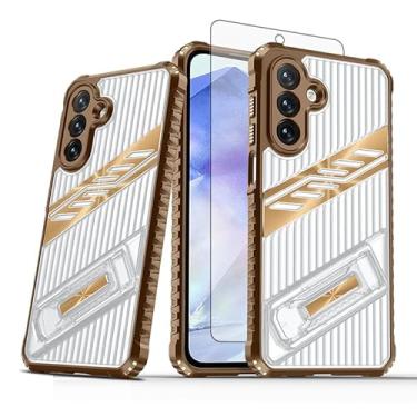 Imagem de Asuwish Capa para celular Samsung Galaxy S24 Plus/S25 Plus S24+ S25+ 5G com protetor de tela de vidro temperado e suporte rígido S24Plus 24S + S 24 24+ S25Plus 25S 25+ SM-S936U feminino masculino