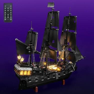 Imagem de LocoLee Light kit Compatible with Lego 10365 Captain Jack Sparrow's Pirate Ship - No Model Only Light, LED Lighting Accessories Compatible with Lego Black Pearl Icons (RC Version)