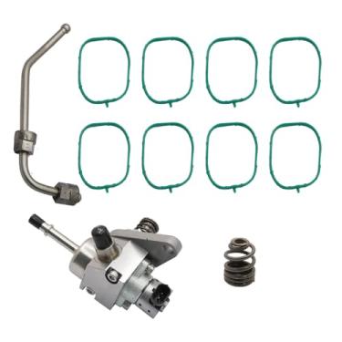 Imagem de ATUOTPO O kit de bomba de combustível 12688606 inclui 12626354 juntas do coletor de admissão com tubo de alimentação de combustível intermediário adequado para Chevy Tahoe Silverado2014-2019, adequado