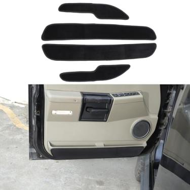 Imagem de Aotumcer Almofada protetora de painel antiimpacto para porta de carro compatível com Hummer H2 2003-2009 Painel anti-chute para porta interna acessórios de capa protetora antisujidade, 4 peças