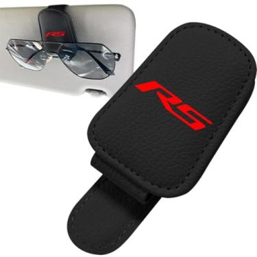 Imagem de Suporte de óculos de sol para viseira de carro e clipe de cartão de bilhete adequado para viseira interior de carro e óculos de tamanhos diferentes compatíveis com Camaro Equinox Cruze Malibu