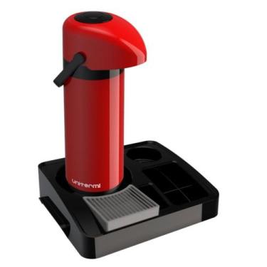 Imagem de Kit Bandeja de Café Organizadora Garrafa Térmica 1L Verona Cantinho Ca