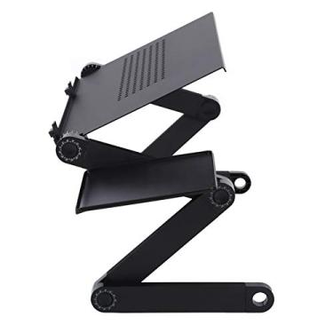 Imagem de Acouto Mesa Portátil para Laptop Em Liga de Alumínio Com Placa de Mouse - Dormitório Dobrável Com Suporte para Computador - Leve e Com Junta Giratória de 360 ​​°