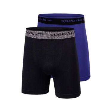 Imagem de Kit com 2 Cuecas Boxer Speedo 4278 Colorido, Preto, 1XG