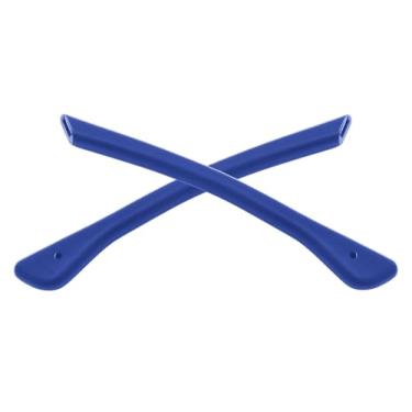 Imagem de Vonxyz Meias de borracha de substituição para óculos Oakley Airdrop OX8046 - Várias opções, Meias de orelha azuis, 0