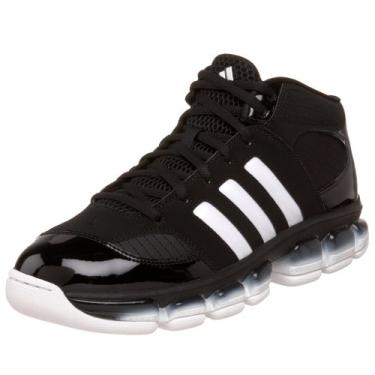 Imagem de adidas Tênis de basquete masculino Blind Side 2, Preto/branco/prata, 12