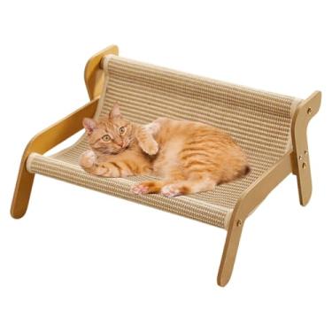Imagem de Cama arranhadora para gatos – Sofá arranhador de gatinho | Costeleira de de sisal aconchegante multiuso de móveis ferramenta de exercício para gatos entediados