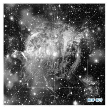 Imagem de Papel De Teto Céu Espaço Estrelas Galáxias 3,5M Rof70 - Você Decora