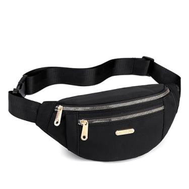 Imagem de Bolsa tiracolo casual com alça ajustável, leve e portátil para esportes ao ar livre, Preto, One Size, uso diário