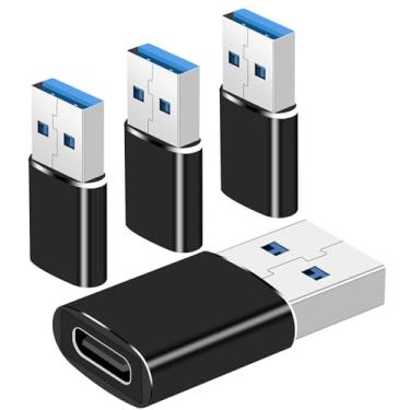 Imagem de Adaptador USB C para USB para Apple Watch USBA fêmea para adaptador USBC macho para iPhone, Airpods, MacBook, Samsung (A a C)