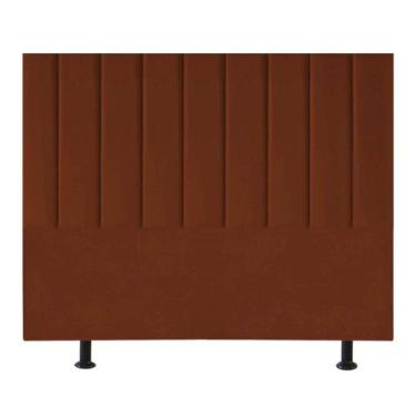 Imagem de Cabeceira Estofada Cama Casal Queen Size 160 Cm Alice Veludo terracota