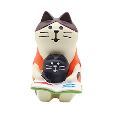 Imagem de Naroote Requintado Estátua de Mesa de Gato, Escultura de Animal Fofo, Ornamento de Resina, Ideal para Decoração de Estante de Sala de Estar (#15)