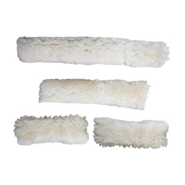 Imagem de Dynwave Conjunto de 4 peças de para cabresto de cavalo, acessórios de decoração para equitação, capa de substituição para focinheira, ideal para, Bege