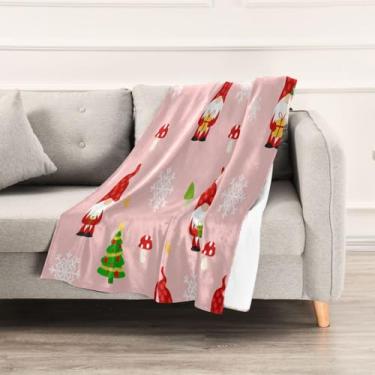 Imagem de Wassud Cobertores e mantas de Natal 152,4 x 228,6 cm Gnomos de Natal 2 cobertores para sofá, cadeira, decoração de casa