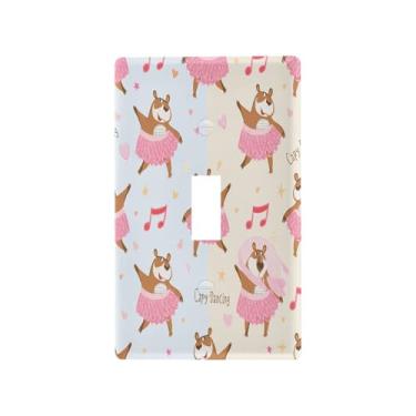 Imagem de Wassud Capivaras dançantes placa decorativa para tomada de parede para tomadas elétricas, interruptor único