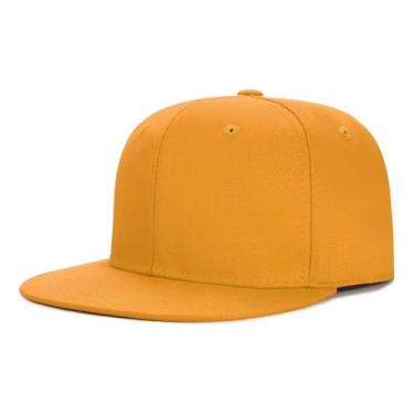 Imagem de Boné Aba Reta Liso Barato Básico Snapback Ajuste Lindo D+, Modelo 08