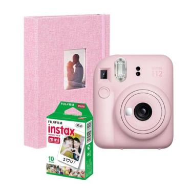 Imagem de Camera Instax Mini 12 Rosa com Filme 10 Fotos + Álbum - fujifilm