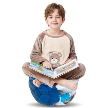 Imagem de Capa para cadeira, bolsa de feijão transparente com zíper de 50 L, grande, transparente, saco de feijão, organizador de animais de pelúcia, impermeável, fácil de limpar, para armazenamento e