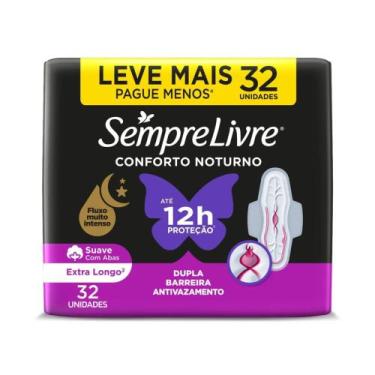 Imagem de Absorvente Sempre Livre Noturno, Suave com 32un