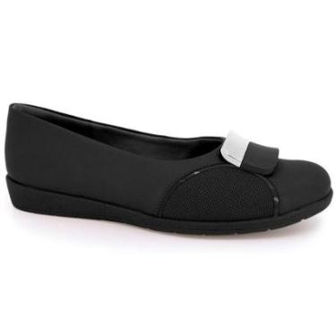 Imagem de Sapatilha Feminina Joanetes Fivela Preto Usaflex MM0201-Feminino