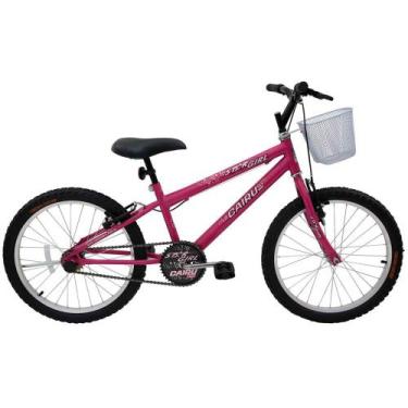 Imagem de Bicicleta Aro 20 Cairu Star Girl Mtb com Cesto, Rosa pink