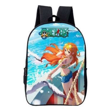Imagem de Mochila Escolar Estampa Premium Anime One Piece Para Faculdade e Aula 