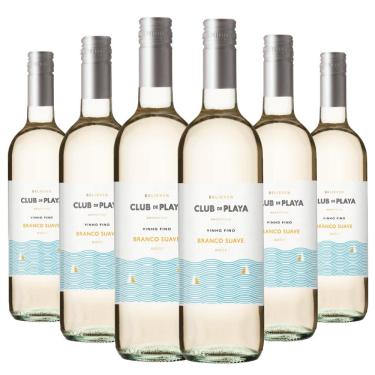 Imagem de Kit Caixa Fechada 6 Garrafas Vinho Branco Club de Playa Suave