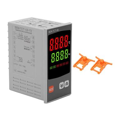 Imagem de Hyuduo Controlador de Temperatura PID, Regulador de Display Duplo, relé de Entrada de Sensor Digital Tipo K PT100 Controladores de SaíDA SSR AC 85V 265V Termopar Dissipador de Calor, Estado Sólido