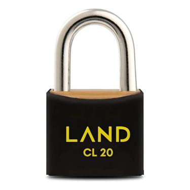 Imagem de Cadeado Cl 20 Latao Preto Land Blister Preto