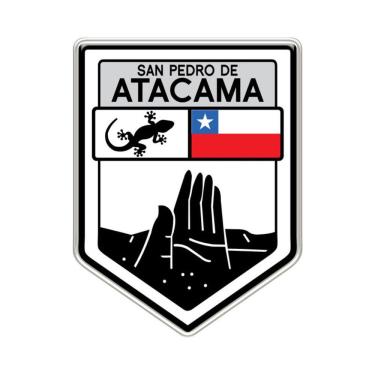 Imagem de Adesivo Resinado San Pedro De Atacama Vinil 6,2x8cm Cor Preto