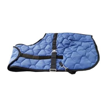 Imagem de RNXRZANK Manta para Cavalo, Vestuário para Montaria, Manta para Passeios a Cavalo, Transporte No Estábulo, Fazenda, Azul 105cm