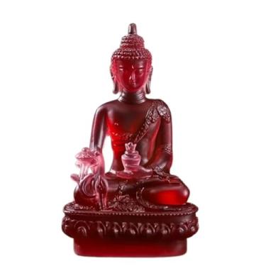 Imagem de FENNYYAR Estátuas de Buda Ornamento Resina Feng Shui, 18,5 cm 18,5 cm, Escultura Decoração de Escritório Doméstico
