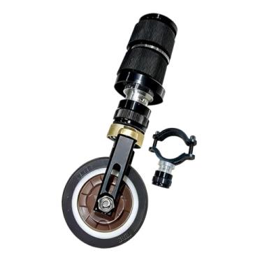 Imagem de Vaveren Rodízio dobrável para canote de selim, roda auxiliar para reparo, acessório de viagem profissional, e leve, para bicicleta, com Suporte de Armazenamento