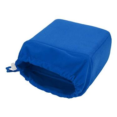 Imagem de Generic Bolsa para Inserção de Câmera Capa Protetora à Prova de Choque para Câmera DSLR e Lente Bolsa Acolchoada à Prova D'água Com Cordão para Fotógrafos Nylon 7,87x7,09x3,94 Polegadas (Azul escuro)